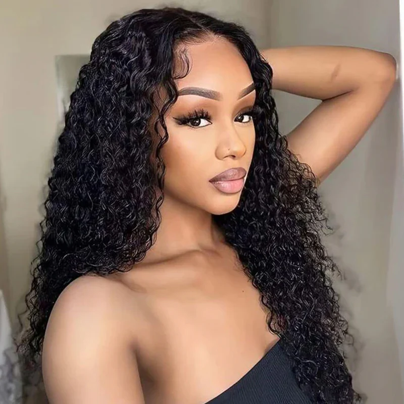 Wow $0.1 Lace Wig| Water Wave Put On & Go Invisible Drawstring Flip Over 3 In 1 Half Wig Flash Sale - Image 6